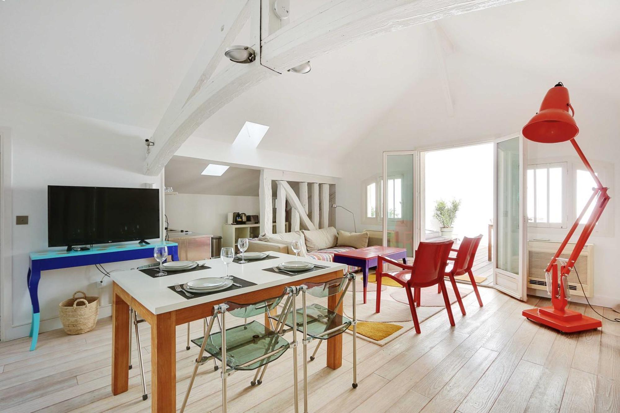 Cozy Avec Terrace - 2br-4p - Centre De Appartamento